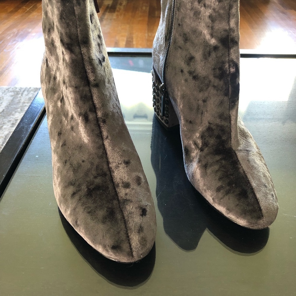 Kendall + Kylie Velvet Ankle Boot